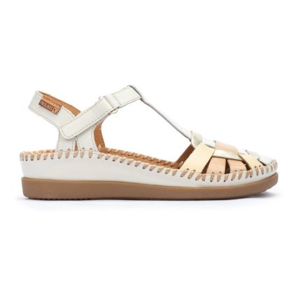 Women's Pikolinos CADAQUES Wedge Sandals White | NZ NQ10A83